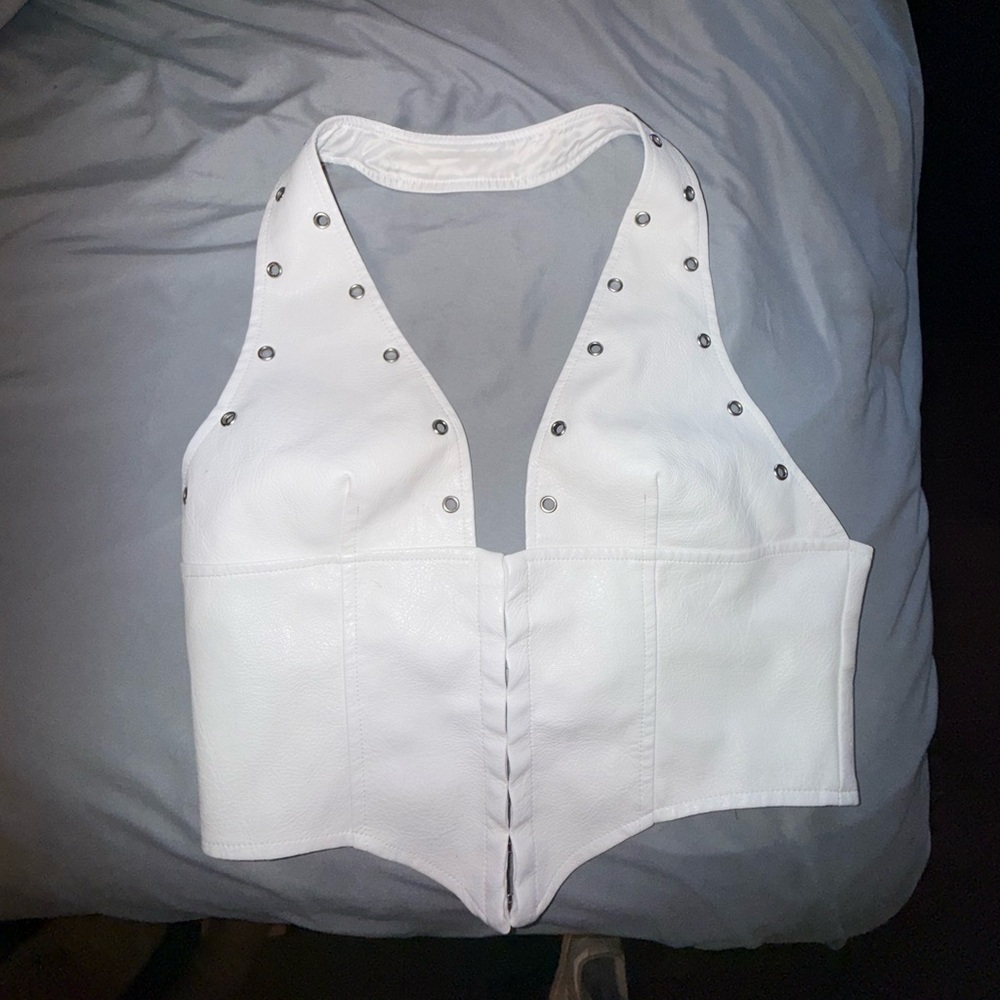 Princess Polly White Halter Top🤍